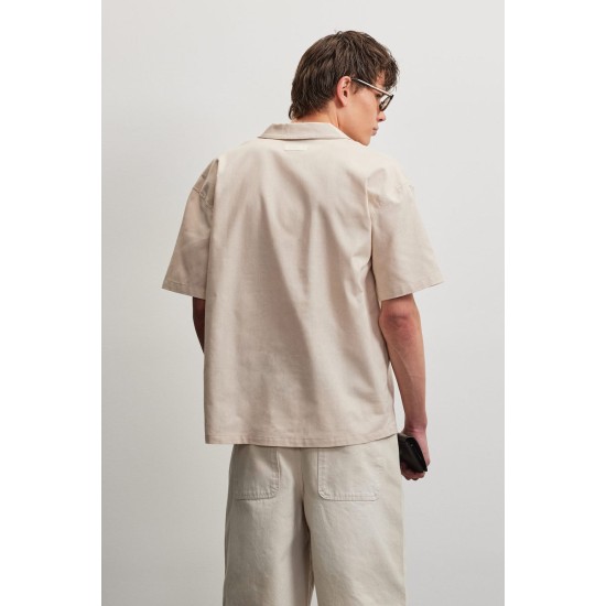 PEGADOR TOLEDO LINEN SHIRT CREAM Μπεζ