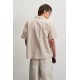 PEGADOR TOLEDO LINEN SHIRT CREAM Μπεζ