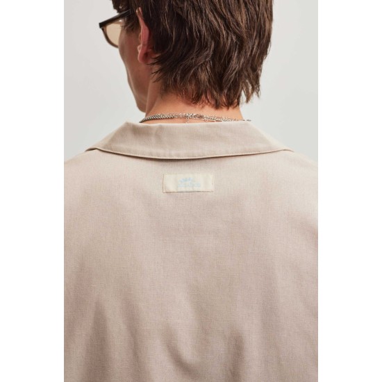 PEGADOR TOLEDO LINEN SHIRT CREAM Μπεζ