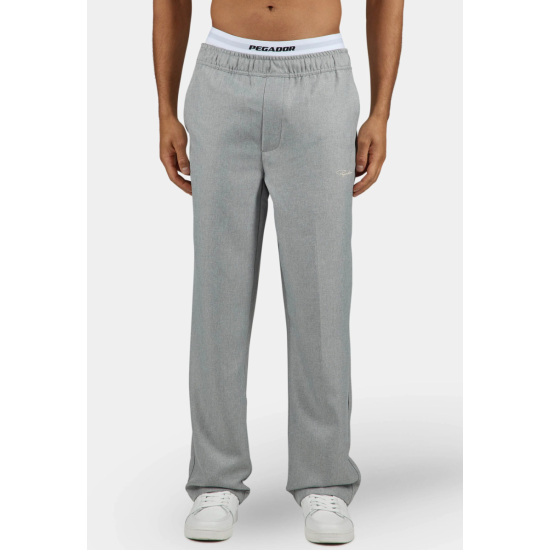 Pegador Tapert Textured Smart Pants Heather Grey Γκρι