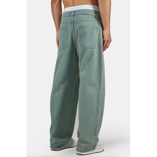 PEGADOR Stem Loose Jeans Washed Vintage Blue Μπλε