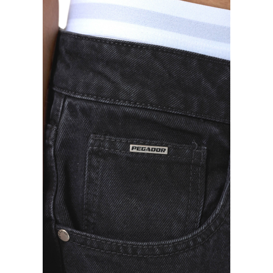 Pegador Baltra Baggy Jeans Washed Black Μαύρο