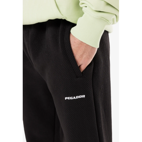 Pegador Jawed Wide Structured Pants Black Μαύρο