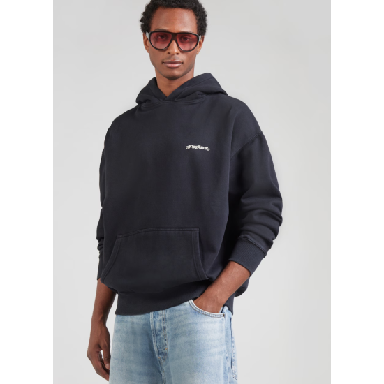 Pegador Barter oversized Hoodie Washed Black Μαύρο