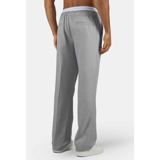 Pegador Tapert Textured Smart Pants Heather Grey Γκρι