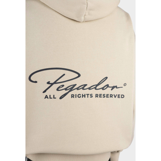 Pegador Pike Oversized Sweat Jacket Washed Stone Black Μπεζ