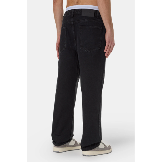 Pegador Baltra Baggy Jeans Washed Black Μαύρο