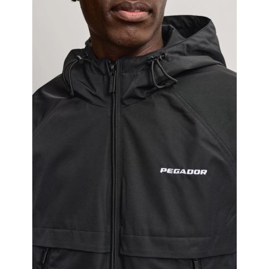 Pegador Mason Hooded Windbreaker Black Μαύρο