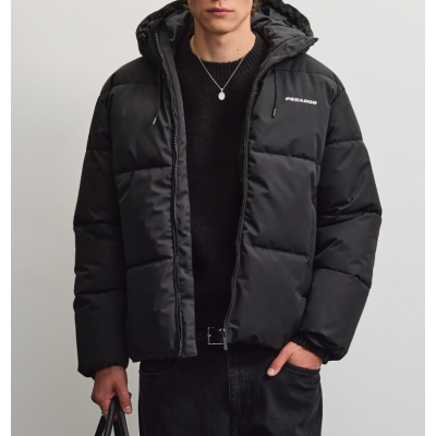 Pegador Bertinoro Hooded Puffer Jacket Black Μαύρο