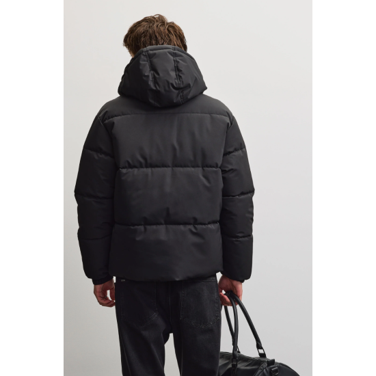 Pegador Bertinoro Hooded Puffer Jacket Black Μαύρο