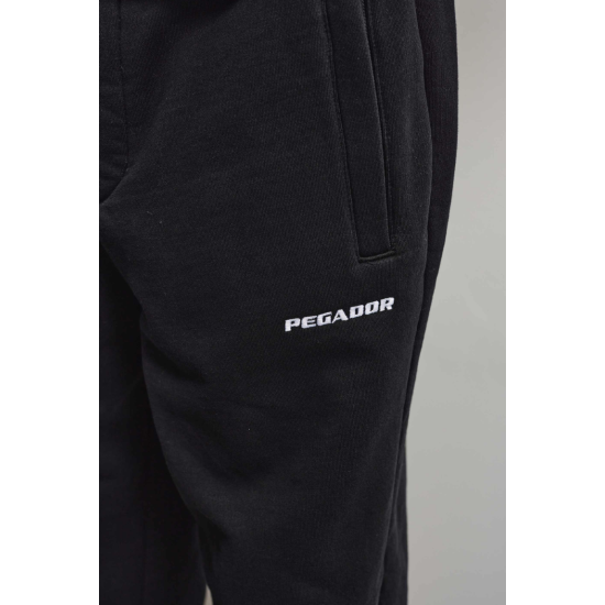 Pegador Logo Loose Sweatpants Washed Black Μαύρο