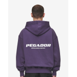 Pegador Colne Logo Oversized Sweat Jacket Washed Μωβ