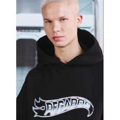 Pegador Carrs Boxy Hoodie Washed Μαύρο Pegador Carrs Boxy Hoodie Washed Μαύρο