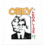 OBEY LEGALIZE IT PIGMENT T-SHIRT PIGMENT VINTAGE WHITE