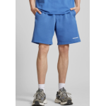 Regular Fit Sweatshorts with Label-Print in blue