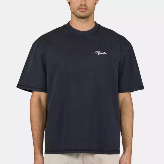 PEGADOR SIGNAR OVERSIZED TEE VINTAGE BLACK UNBLEACHED Μαύρο