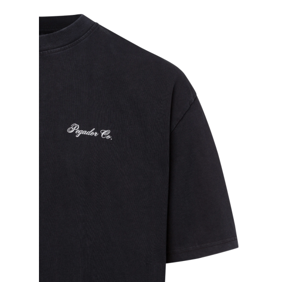 PEGADOR POLION OVERSIZED TEE VINTAGE BLACK Mαύρο