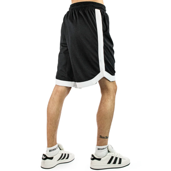 Pegador Melcom Logo Basketball Shorts - Black White Μαύρο