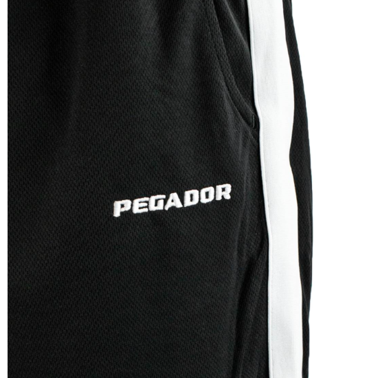 Pegador Melcom Logo Basketball Shorts - Black White Μαύρο