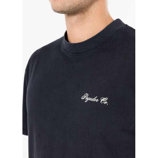 PEGADOR DALZEL OVERSIZED TEE VINTAGE BLACK Μαύρο