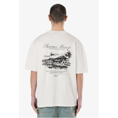 Pegador Polion Oversized Tee Washed Warm White Μπεζ Pegador Polion Oversized Tee Washed Warm White Μπεζ