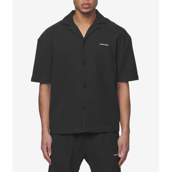 PEGADOR Troy Plissee Summer Shirt Black Μαύρο PEGADOR Troy Plissee Summer Shirt Black Μαύρο