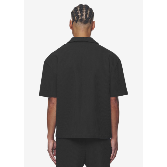 PEGADOR Troy Plissee Summer Shirt Black Μαύρο PEGADOR Troy Plissee Summer Shirt Black Μαύρο