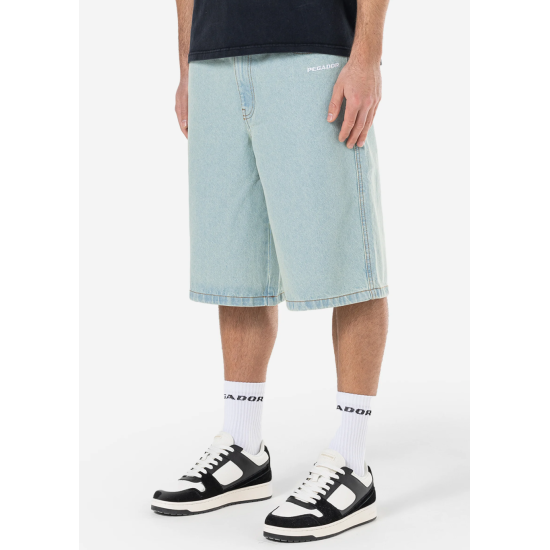 Pegador KOLAR JORTS - Denim Shorts - Sand Washed Blue Μπλε