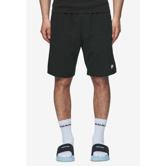 PEGADOR Libco Structured Knit Shorts Black Μαύρο