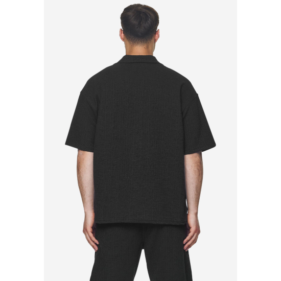 Pegador Libco Structured Knit Shirt Μαύρο