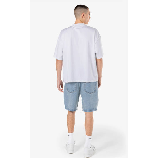 Pegador Bostic Jeans Shorts Washed Light Blue Μπλε