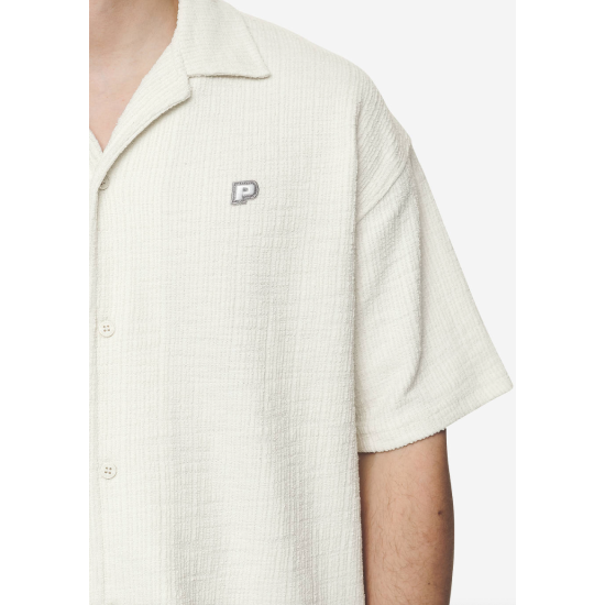 Pegador Libco Structured Knit Shirt Salty Cream Μπεζ