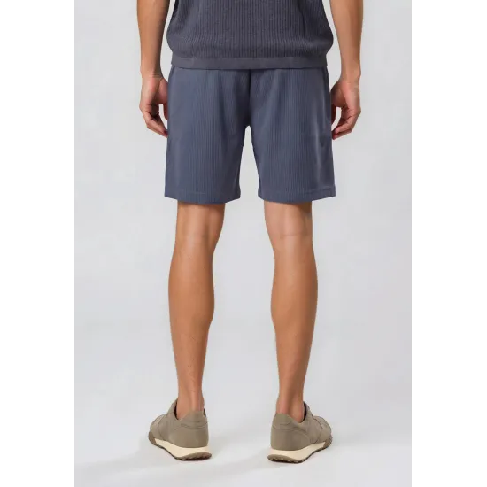 Pegador Troy Plissee Shorts Fog  Μπλε