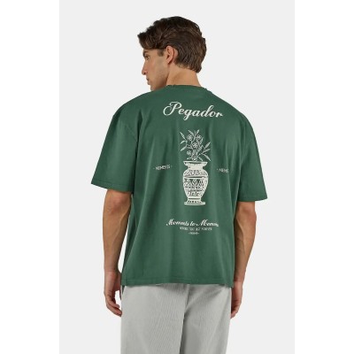 PEGADOR MORCOTE OVERSIZED TEE WASHED SOLID GREEN Πράσινο