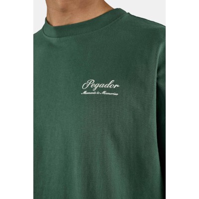 PEGADOR MORCOTE OVERSIZED TEE WASHED SOLID GREEN Πράσινο