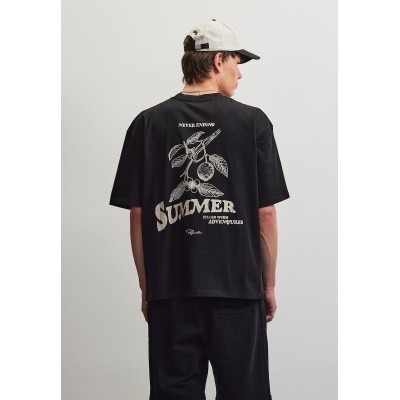 Pegador Caberry Oversized Tee Washed Black Μαύρο