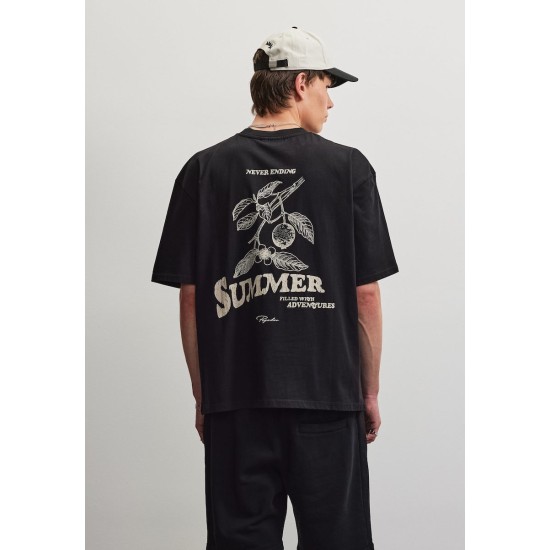 Pegador Caberry Oversized Tee Washed Black Μαύρο Pegador Caberry Oversized Tee Washed Black Μαύρο
