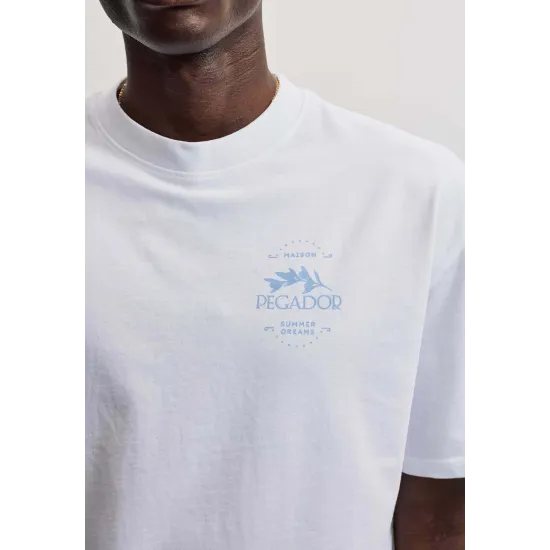 PEGADOR Sliven Oversized Tee White Άσπρο