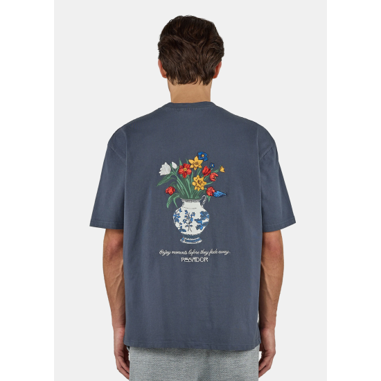 PEGADOR Ravello Oversized Tee Washed Twilight Blue Μπλε PEGADOR Ravello Oversized Tee Washed Twilight Blue Μπλε