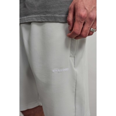 Pegador Troy Plissee Shorts Fog Grey Γκρι