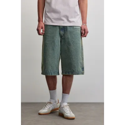 PEGADOR Kolar Jorts Washed Vintage Blue Μπλε