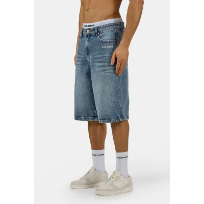 PEGADOR Kolar Jorts Sprayed Washed Blue Μπλε