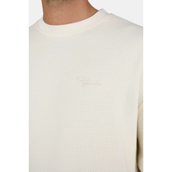 Pegador Signar Oversized Waffle Tee Μπεζ