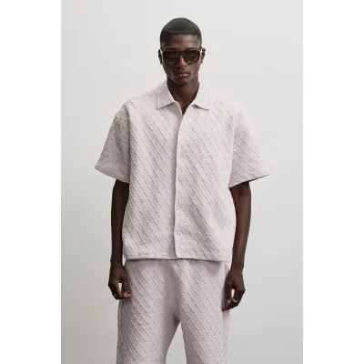 Pegador Jovren Diamond Structure Shirt Ροζ