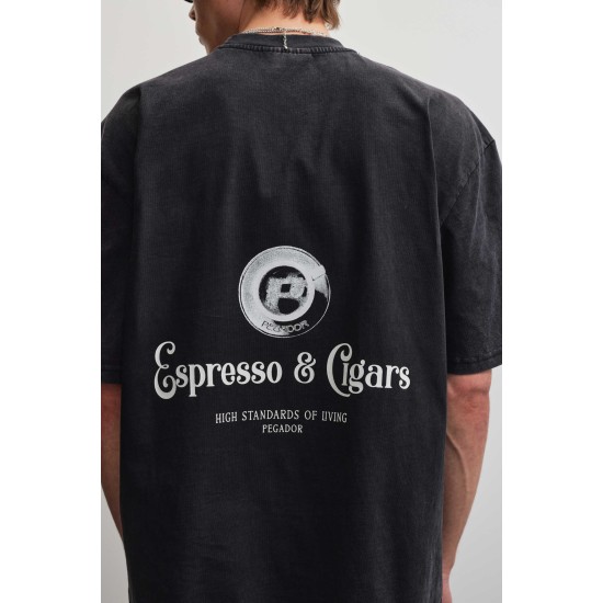 PEGADOR DRAGOR OVERSIZED TEE VINTAGE BLACK Μαύρο