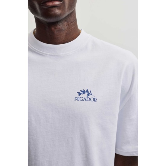 PEGADOR Skive Oversized Tee White Άσπρο