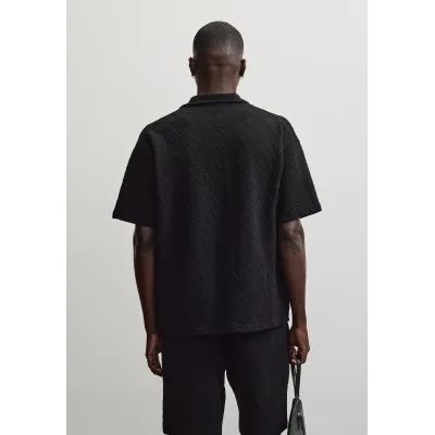 Pegador Jovren Diamond Structure Shirt Black Μαύρο