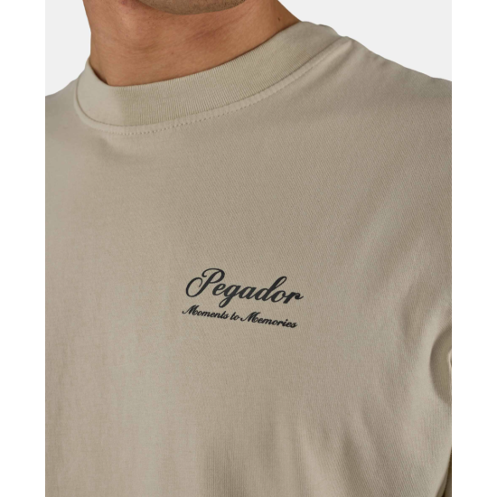 Pegador Morcote Oversized Tee Washed Khaki Beige Μπέζ Pegador Morcote Oversized Tee Washed Khaki Beige Μπέζ