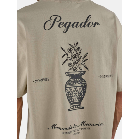 Pegador Morcote Oversized Tee Washed Khaki Beige Μπέζ Pegador Morcote Oversized Tee Washed Khaki Beige Μπέζ