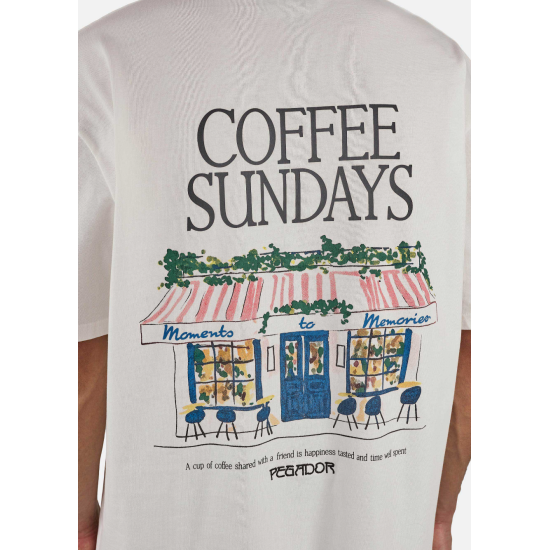 Pegador Stege Oversized Tee Washed Warm White Άσπρο Pegador Stege Oversized Tee Washed Warm White Άσπρο